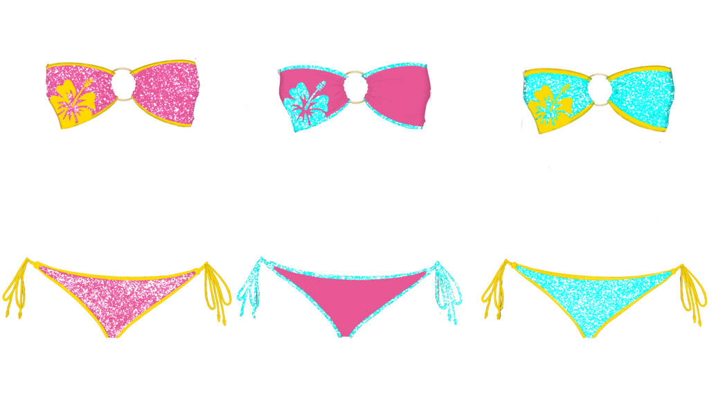 Glitter Bandeau Bikini PREORDER