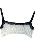 White Lace Trim Bralette