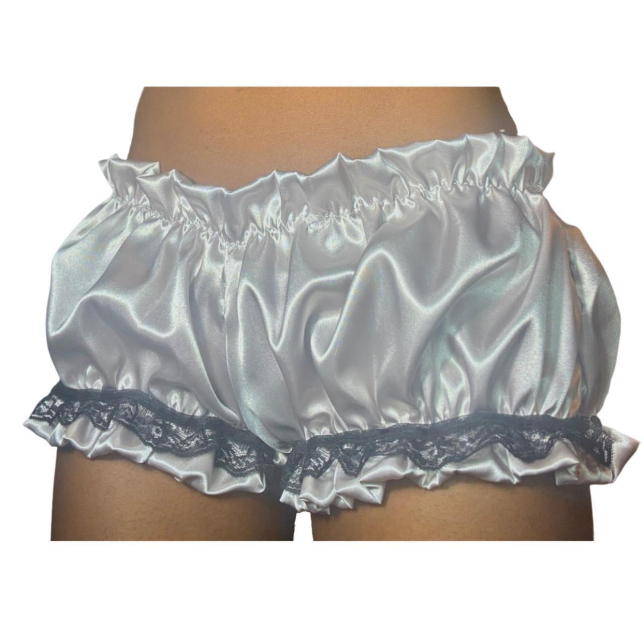 Satin Lace Trim Bloomers