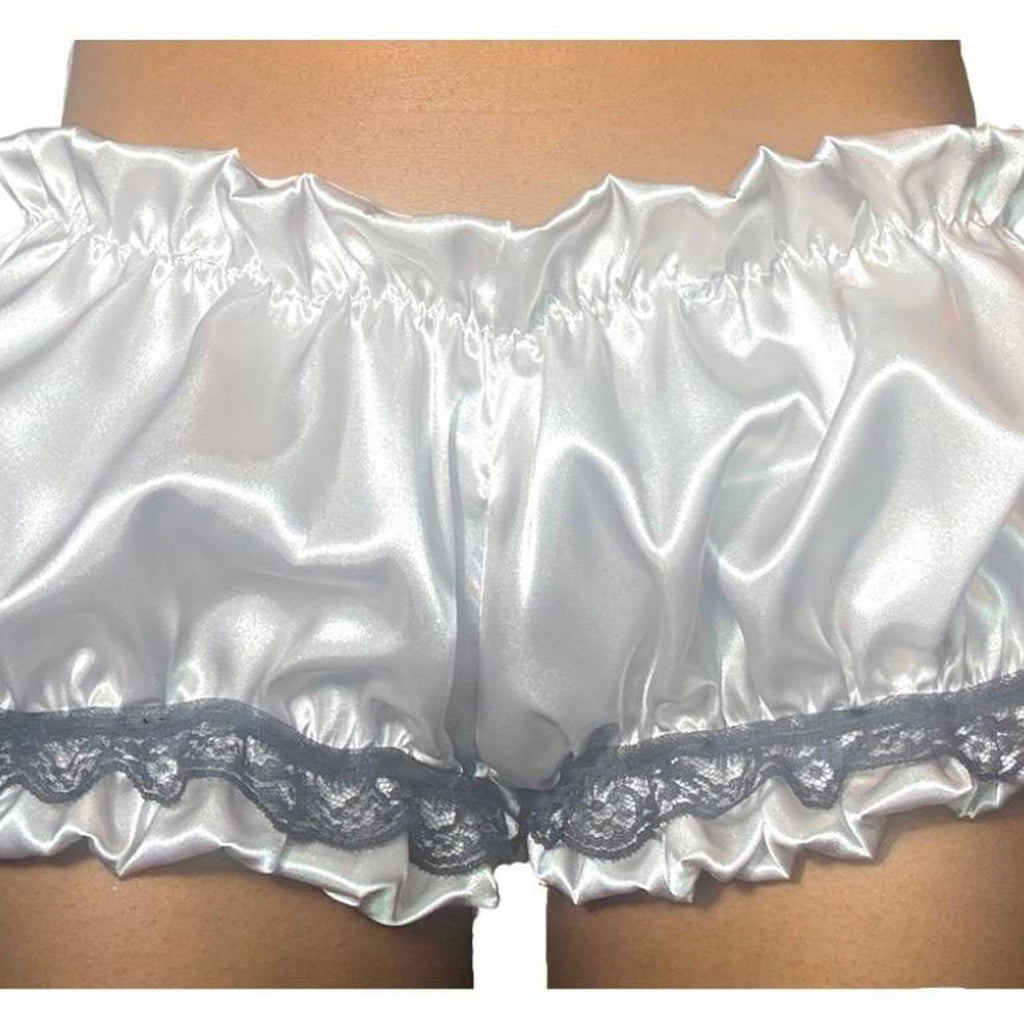 Satin Lace Trim Bloomers