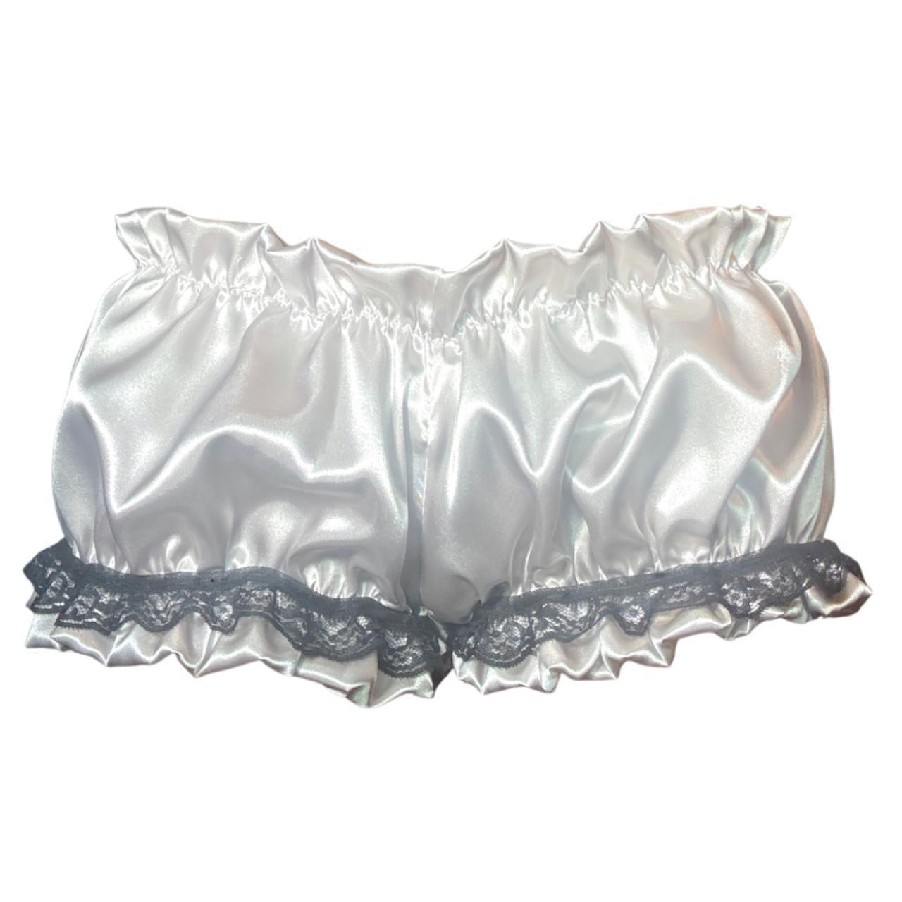 Satin Lace Trim Bloomers